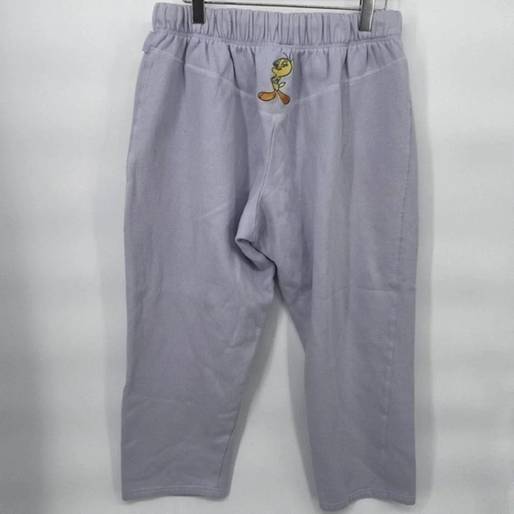 Vintage Y2K Pale Purple Tweety Bird Looney Tunes Jogger Sweatpants Size XXL - Picture 6 of 6